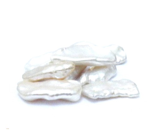 White Undrilled Stick Pearls